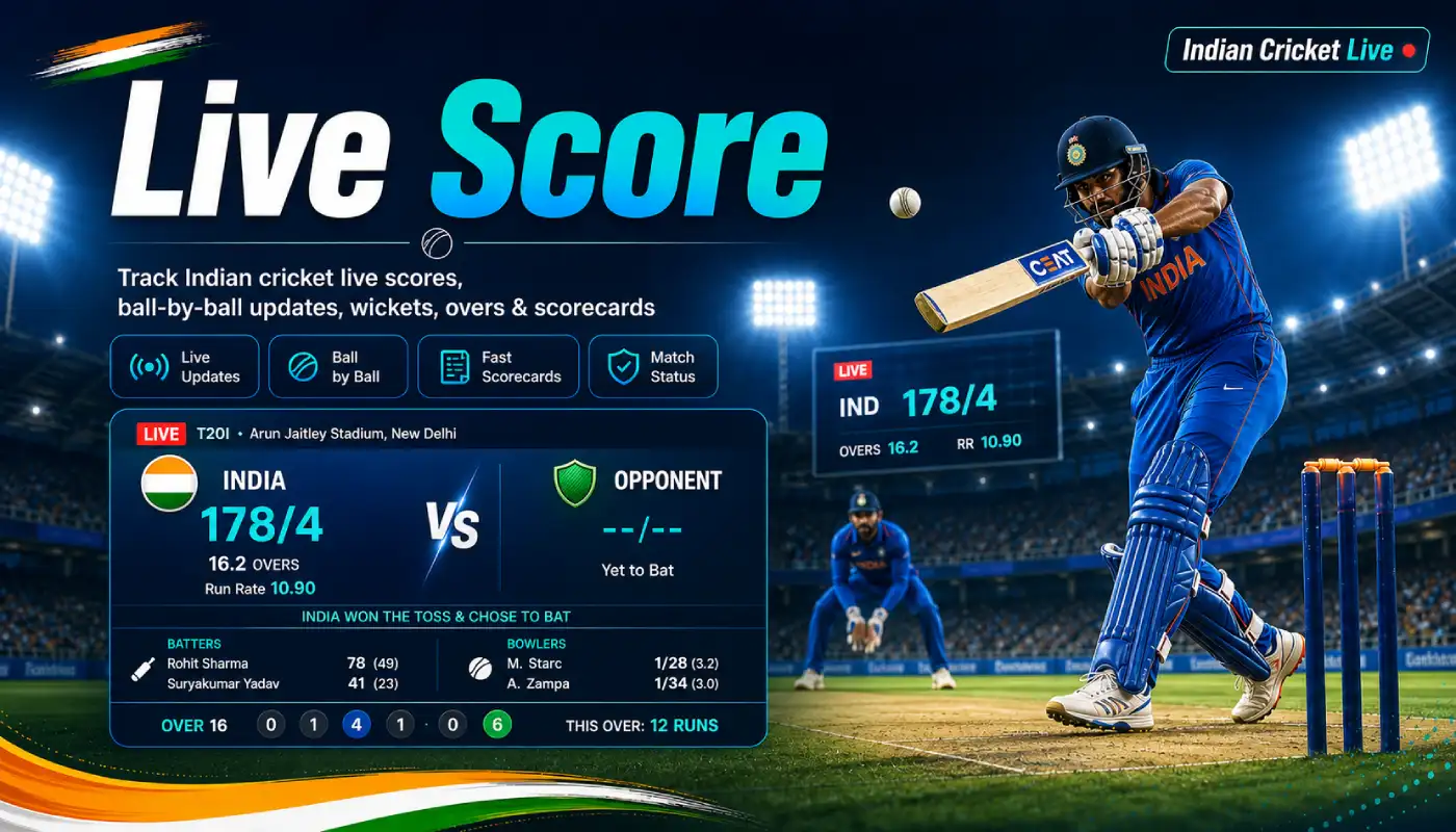 Indian Cricket Live Score Today