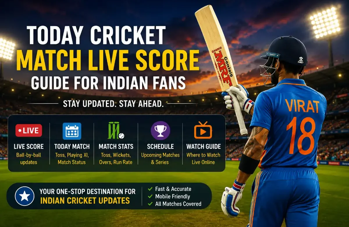 Today Cricket Match Live Score Guide for Indian Fans