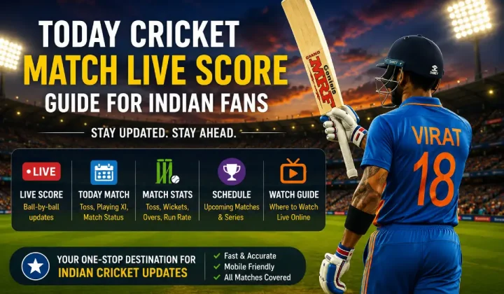 Today Cricket Match Live Score Guide for Indian Fans